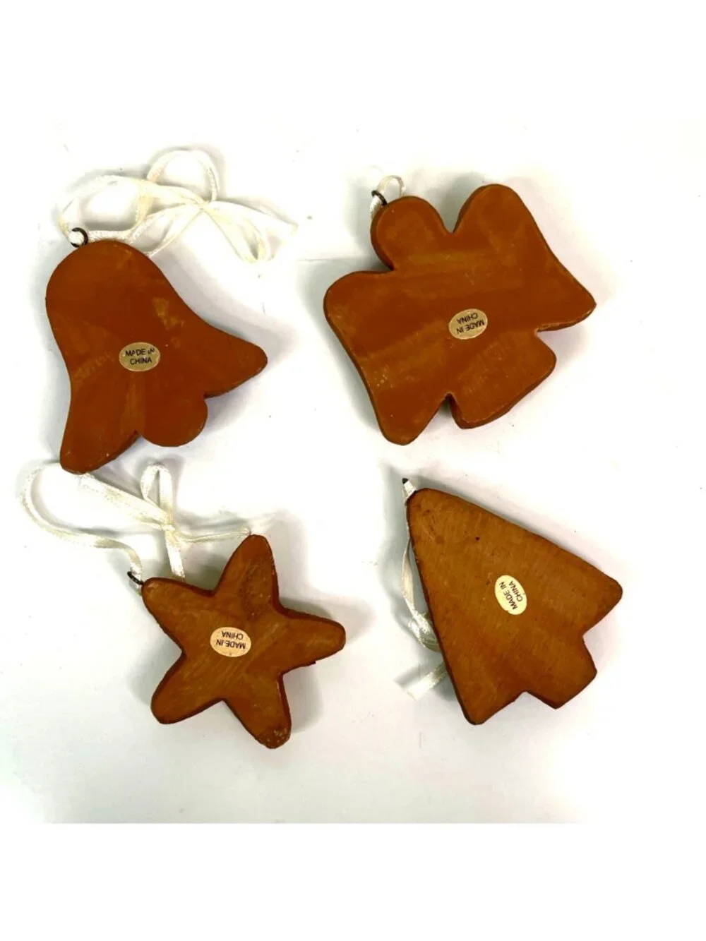 Vintage Cobble Creek Cherrydale Farms Christmas Cookie Ornaments Set of 4 w/ Box